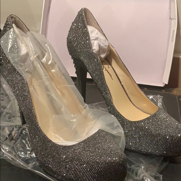 jessica simpson glitter heels
